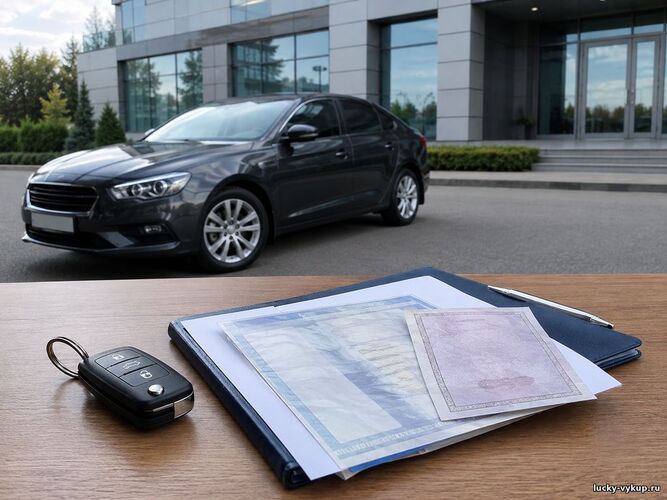 Автомобиль и документы для проверки сведений об аресте
