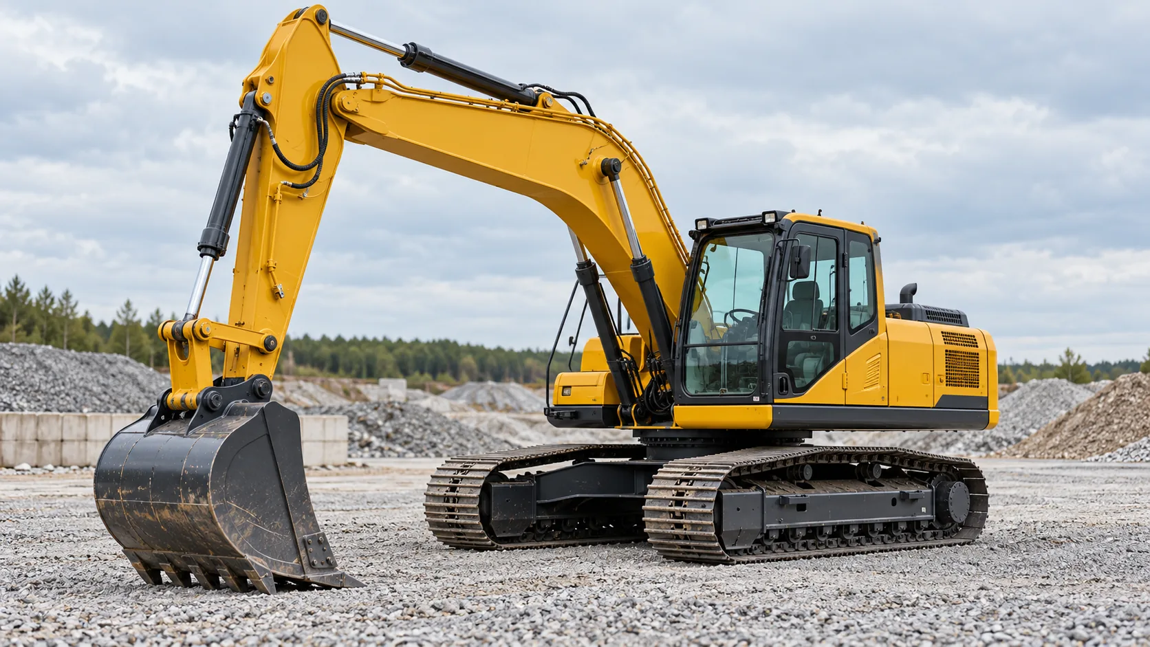 Образ гусеничного экскаватора для рассказа о XCMG XE215C