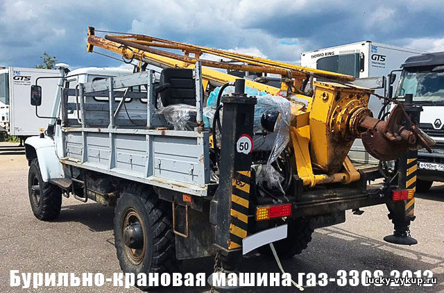 Бурильно-крановая машина газ-3308 2012