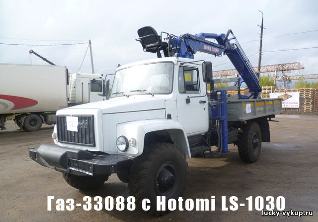 Газ-33088 с установленным буром от Hotomi LS-1030